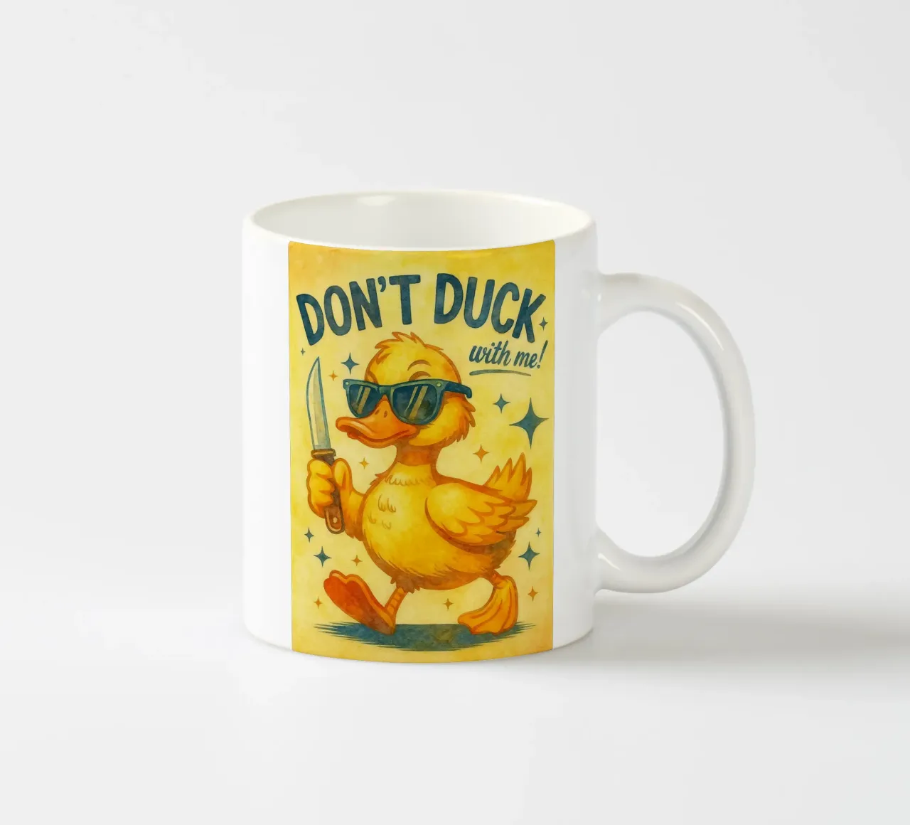 non fare l'anatra con me tazza in ceramica da kadilans
