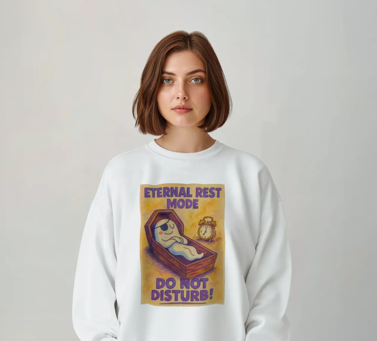 eternal rest mode do not disturb sweatshirt by kadilans
