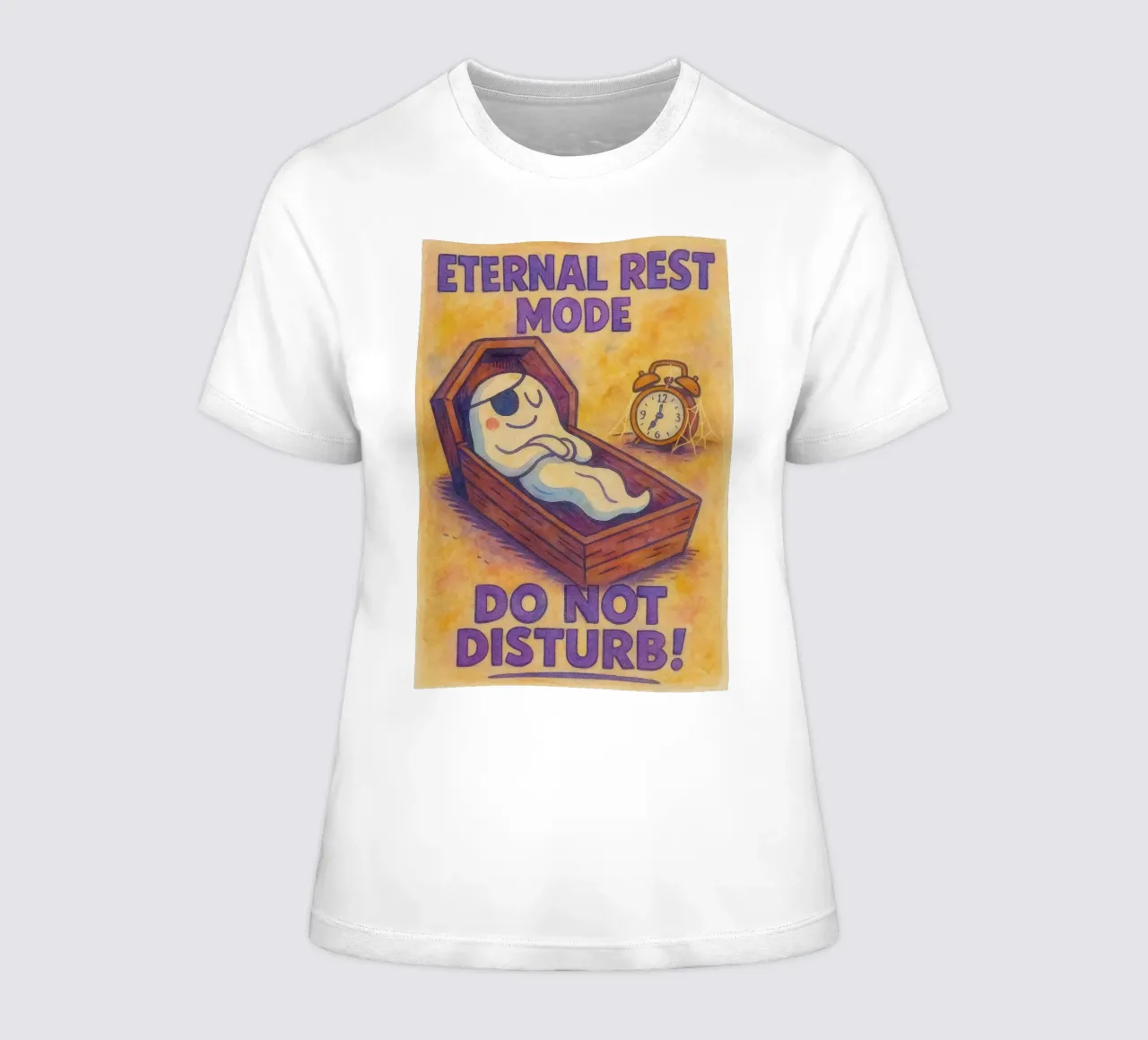 eternal rest mode do not disturb women's fitted t-shirt by kadilans
