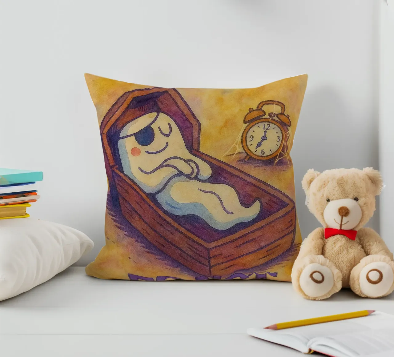 eternal rest mode do not disturb decorative cushion by kadilans