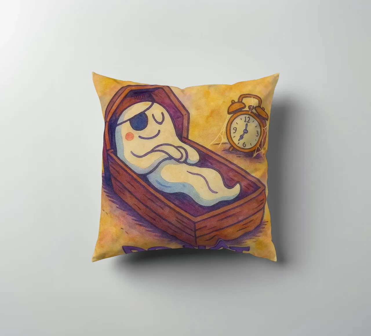 eternal rest mode do not disturb decorative cushion by kadilans