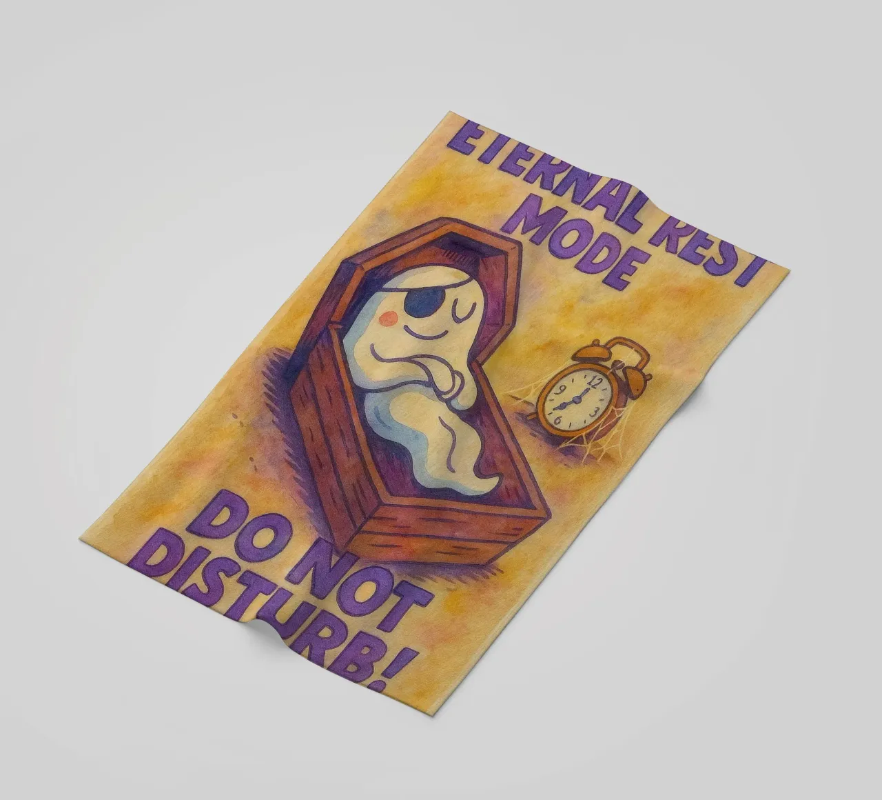 eternal rest mode do not disturb beach towel by kadilans