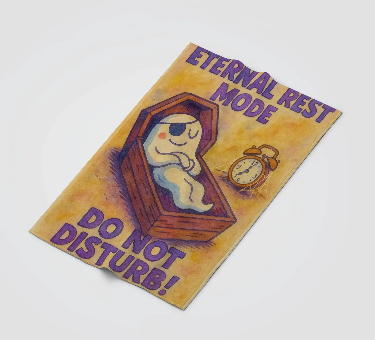 eternal rest mode do not disturb fleece blanket by kadilans