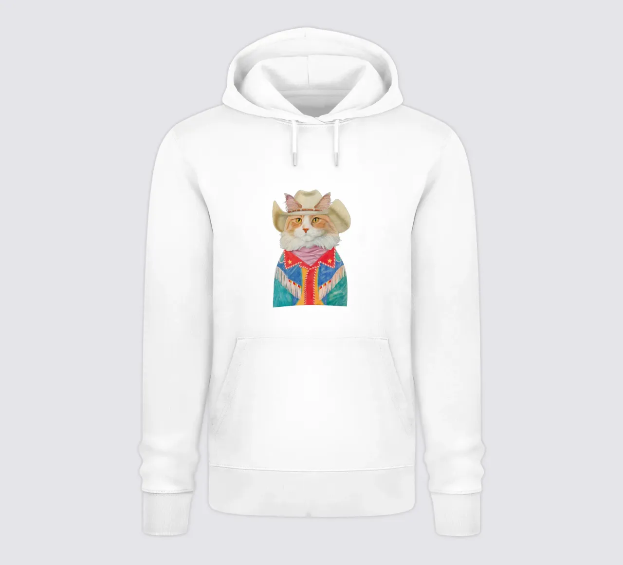Gatto Rodeo - Gatto Ginger a pelo lungo felpa con cappuccio da Animal Crew