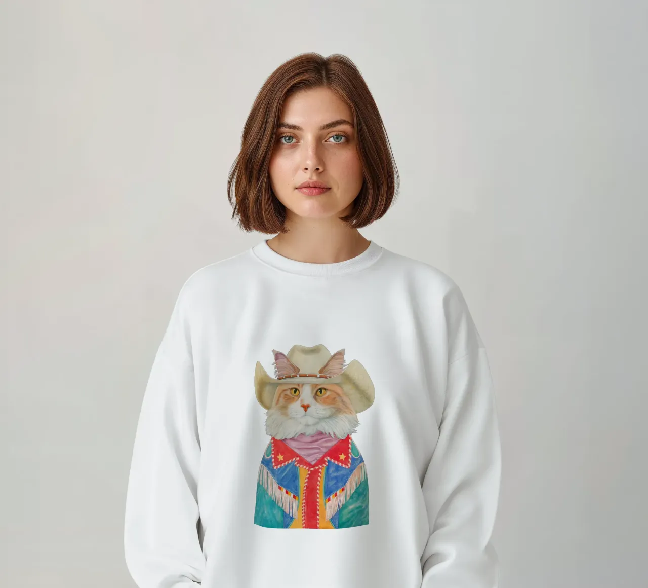 Gatto Rodeo - Gatto Ginger a pelo lungo felpa da Animal Crew