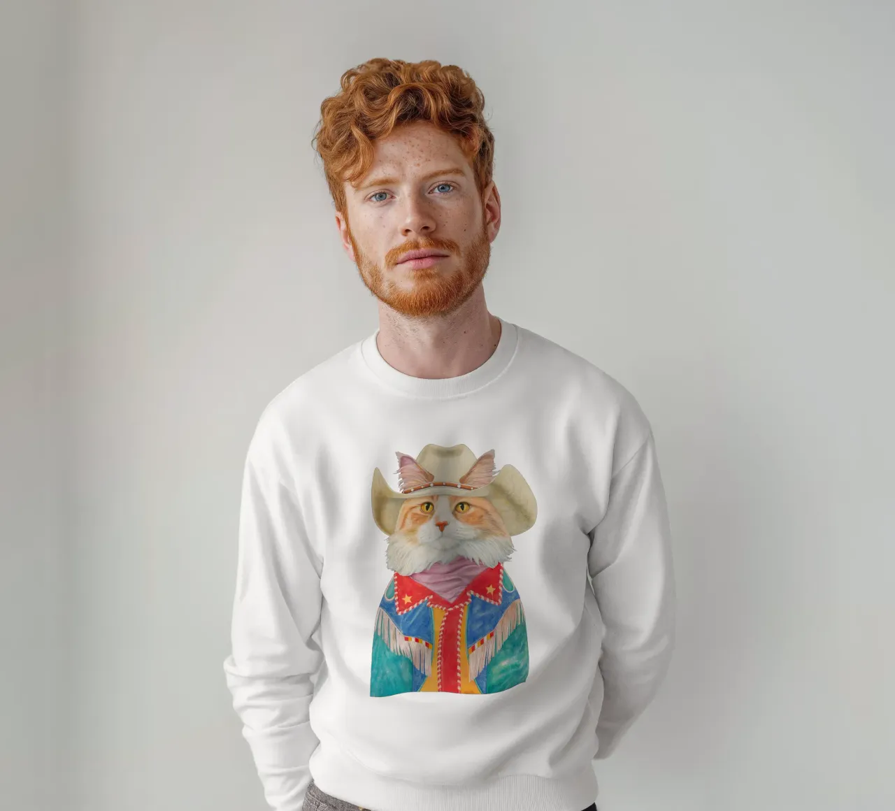 Gatto Rodeo - Gatto Ginger a pelo lungo felpa da Animal Crew