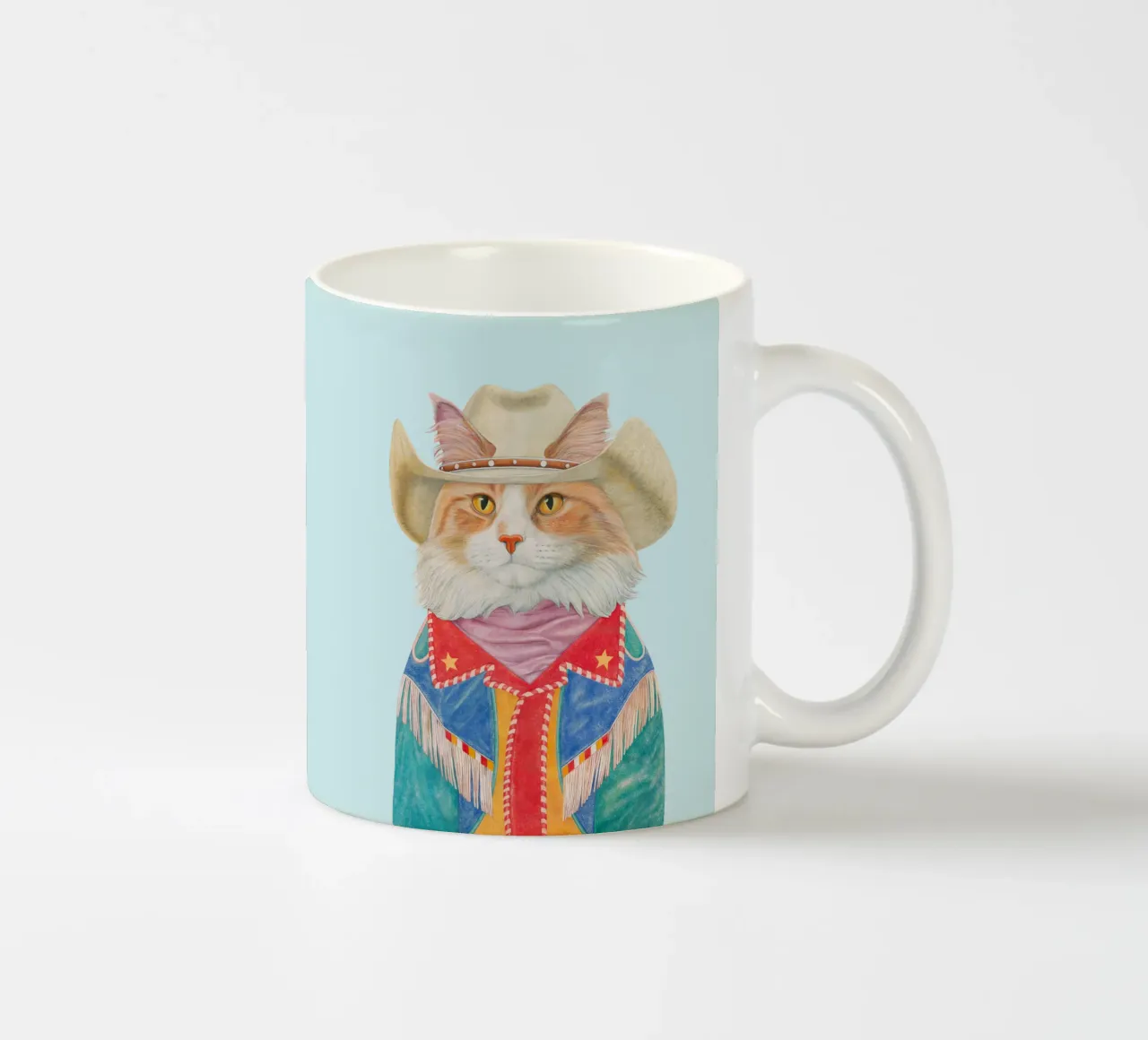 Gatto Rodeo - Gatto Ginger a pelo lungo tazza in ceramica da Animal Crew
