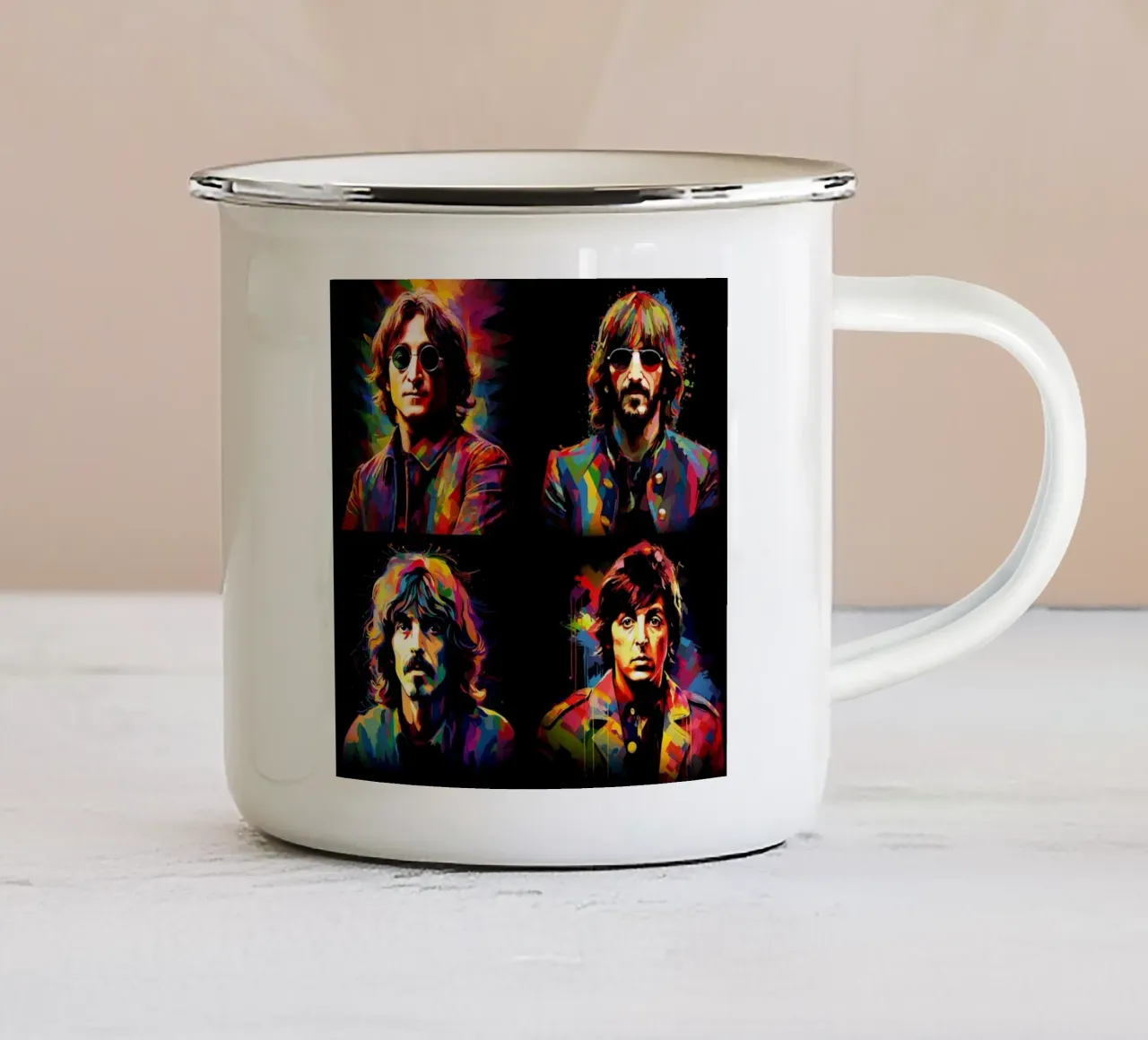Il lungo e il forte tazza in smalto da nabcu