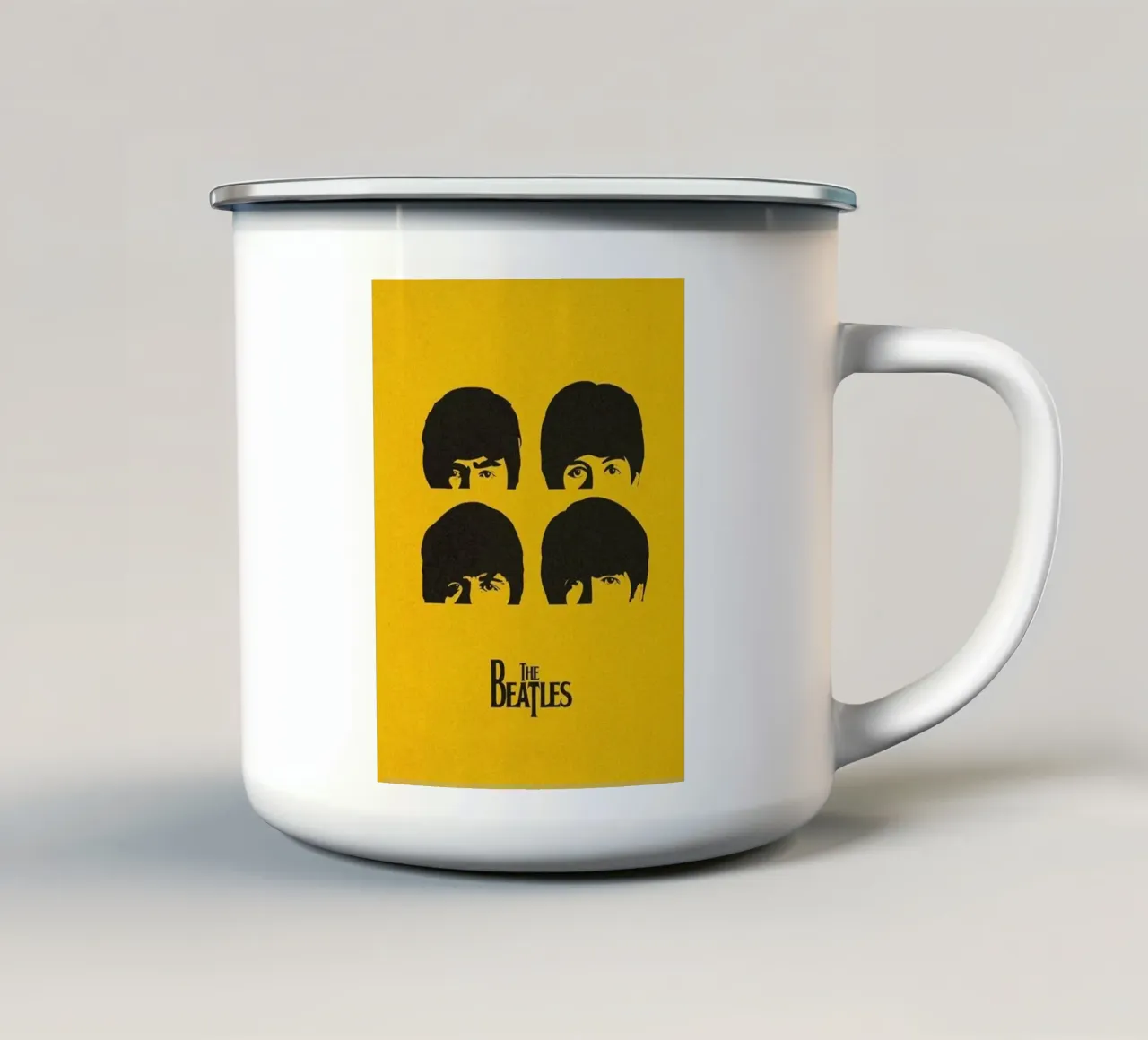 Il rock con i Beatles tazza in smalto da nabcu