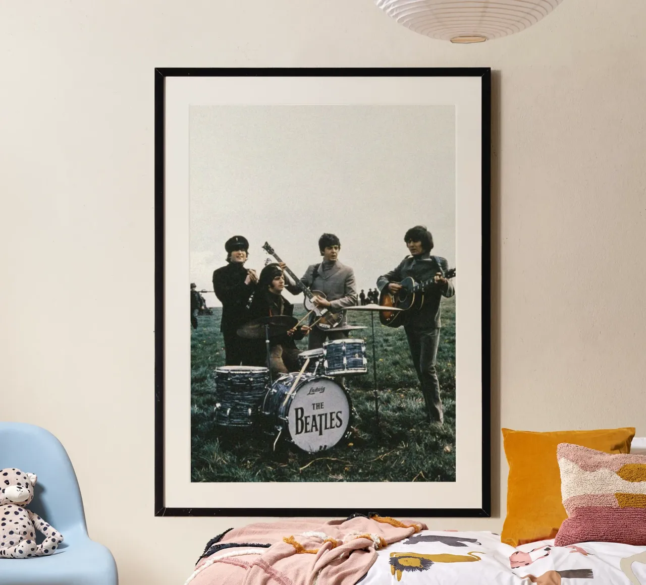 Spettacolo dal vivo Beatles Revival poster con telaio in plastica da nabcu