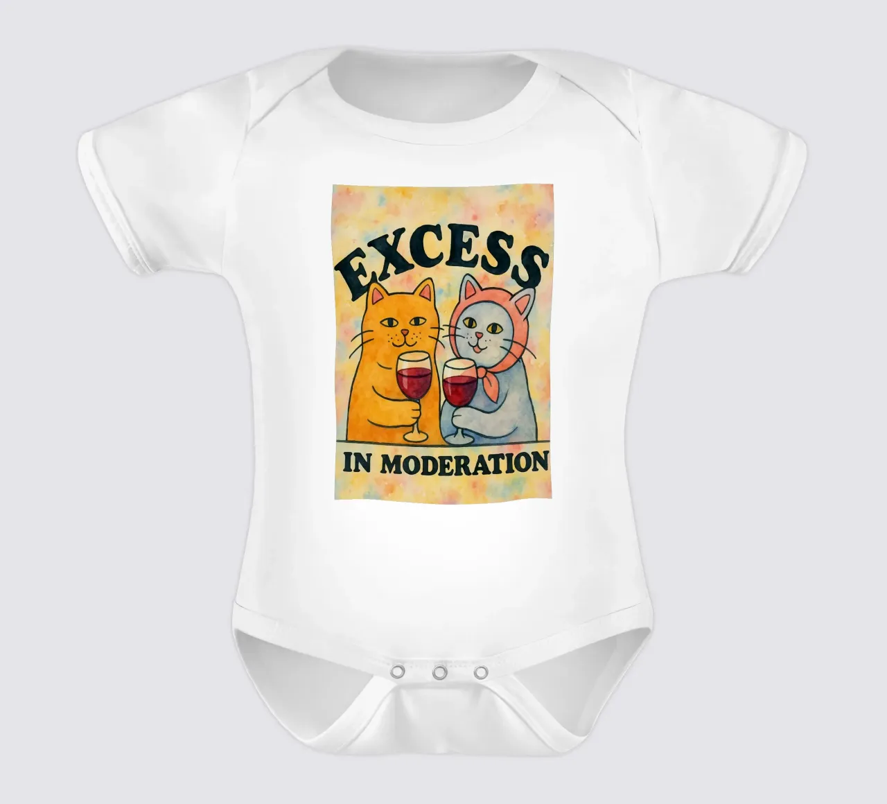 excees in moderation funny cat body de bebé de kadilans