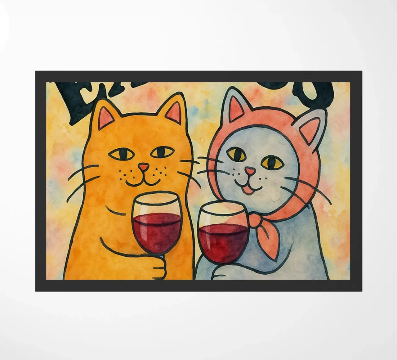 excees in moderation funny cat felpudo de kadilans