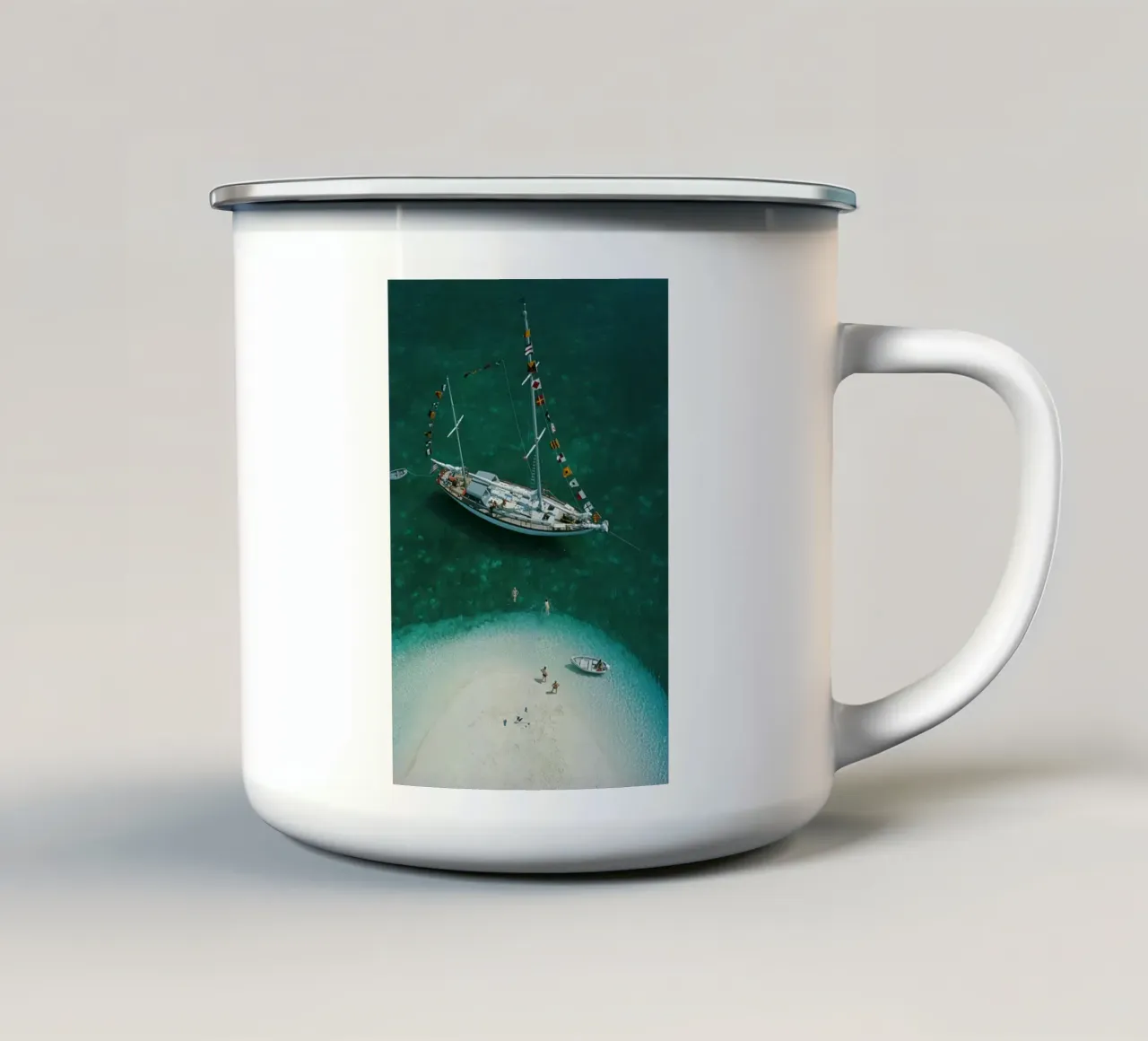 Exuma Holiday - Slim Aarons tazza in smalto da GEOLOG