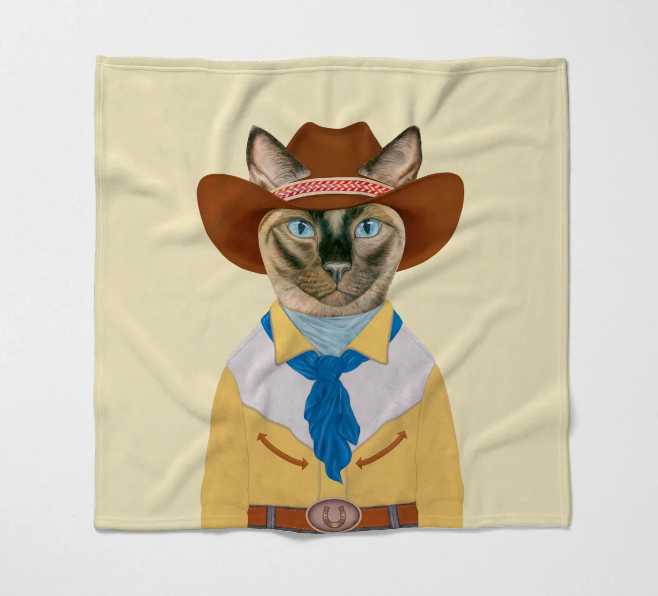 Gatto di ranch - Gatto siamese coperta in pile da Animal Crew