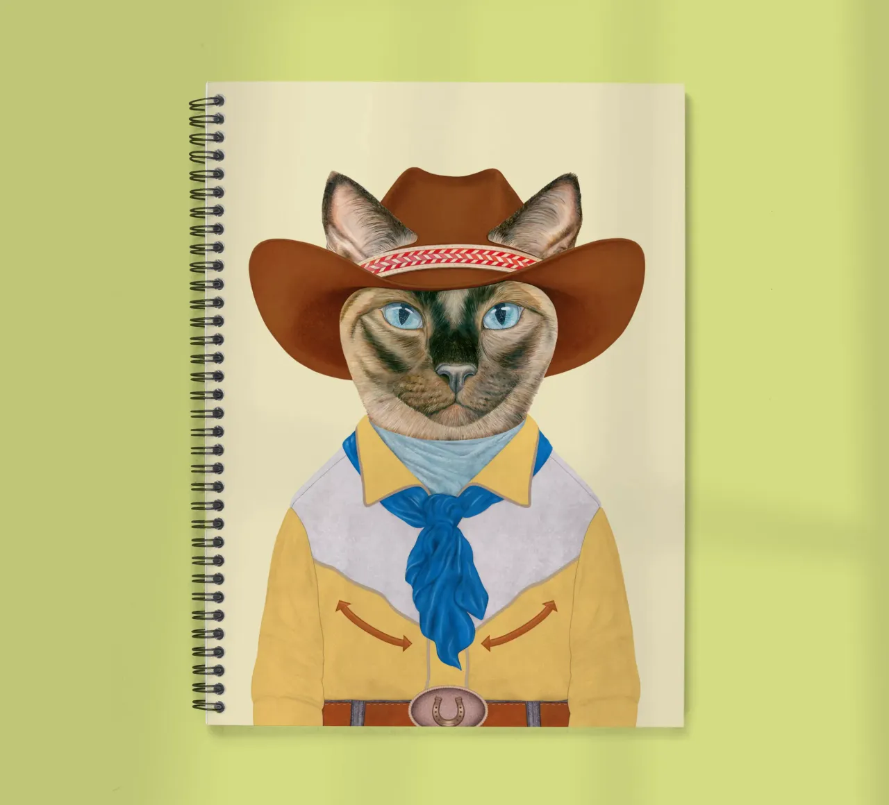 Ranch Cat - Siamese Cat spiral notebook by Animal Crew