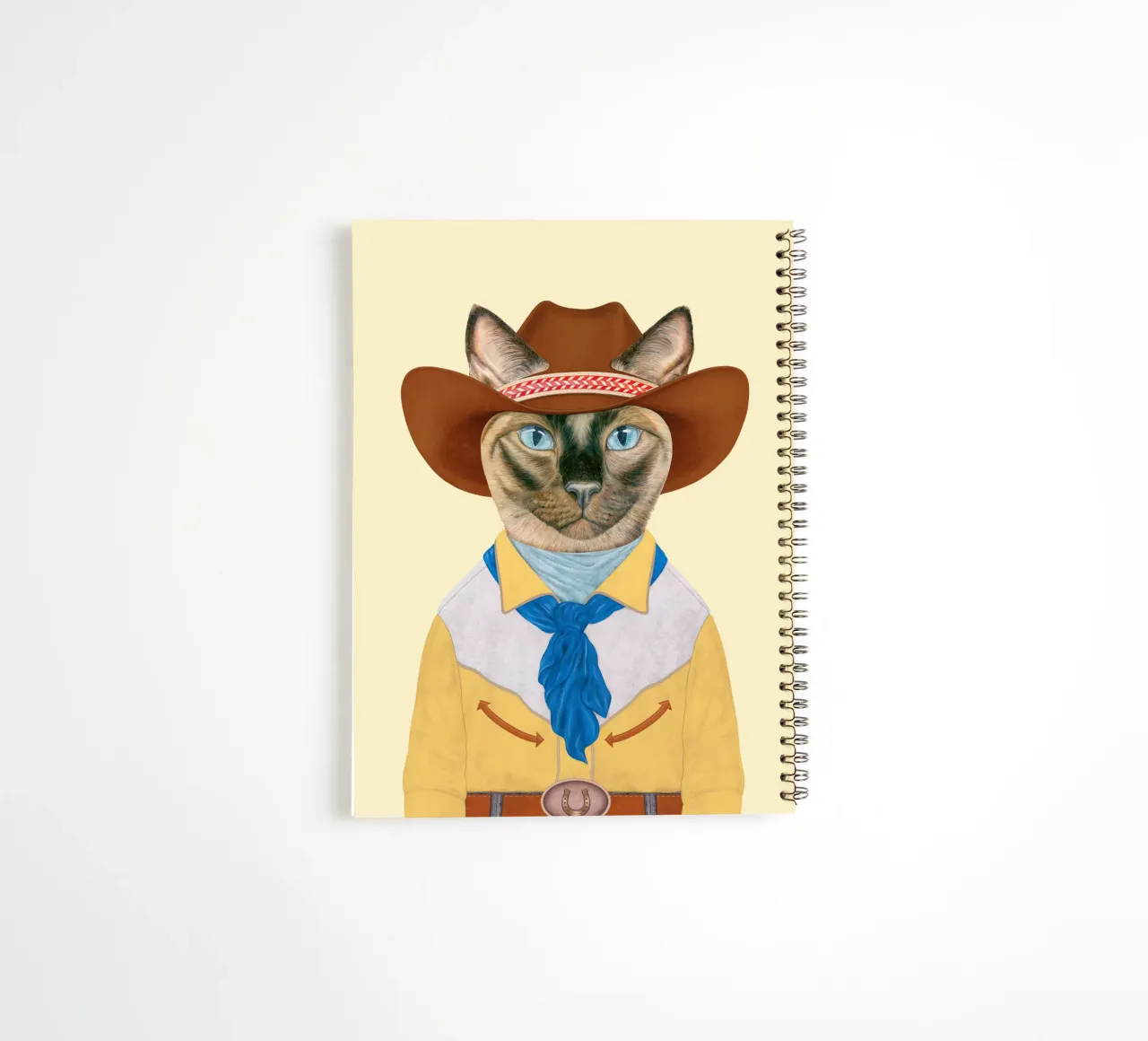 Ranch Cat - Siamese Cat spiral notebook by Animal Crew