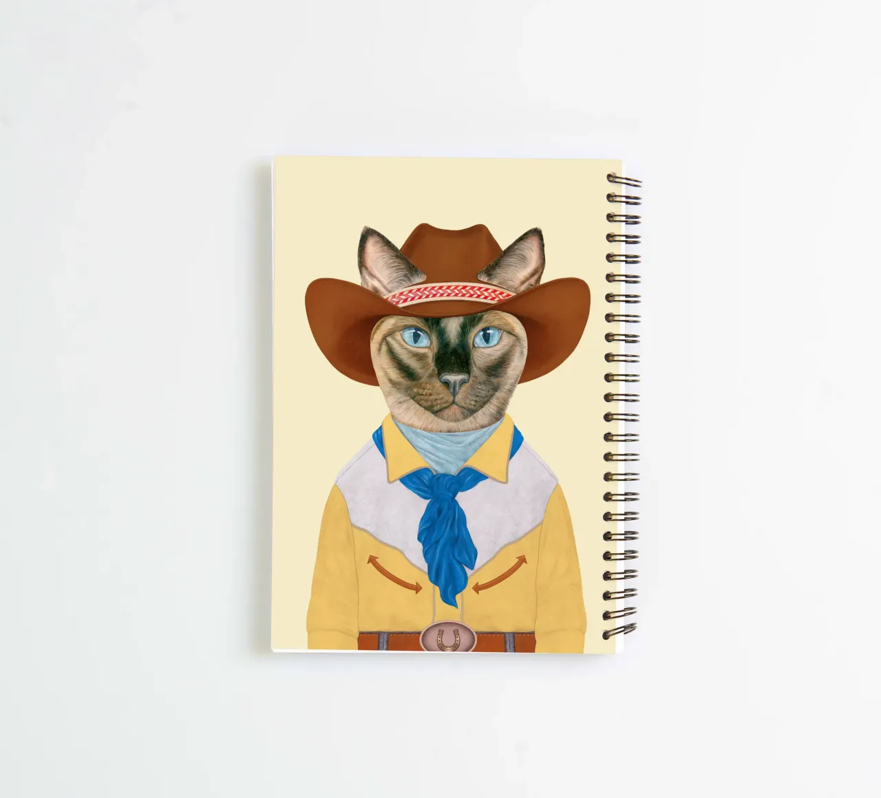 Ranch Cat - Siamese Cat spiral notebook by Animal Crew
