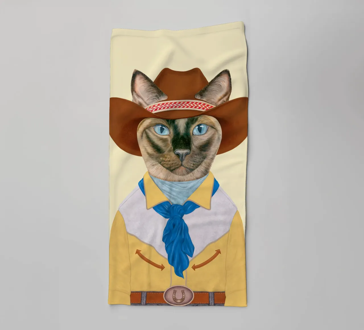 Ranch Cat - Siamese Cat towel by Animal Crew