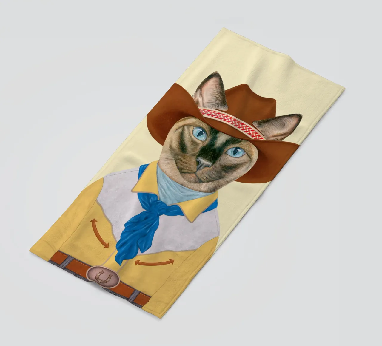 Gatto di ranch - Gatto siamese telo mare da Animal Crew
