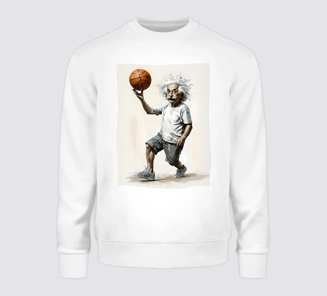 Einstein che gioca a basket felpa da 🎁 ARTVI-SHOP