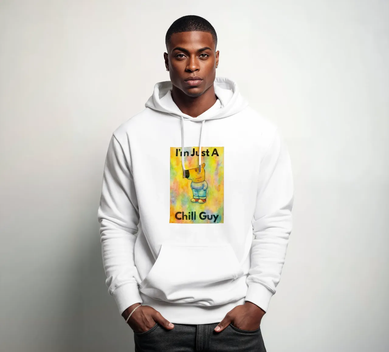 soy un chico tranquilo sudadera con capucha de kadilans