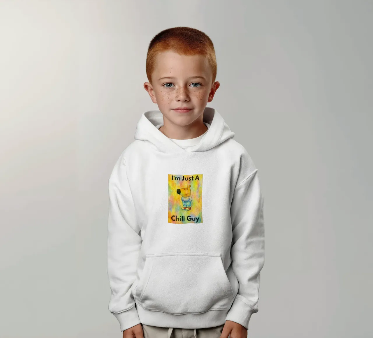 soy un chico tranquilo sudadera con capucha para niño de kadilans
