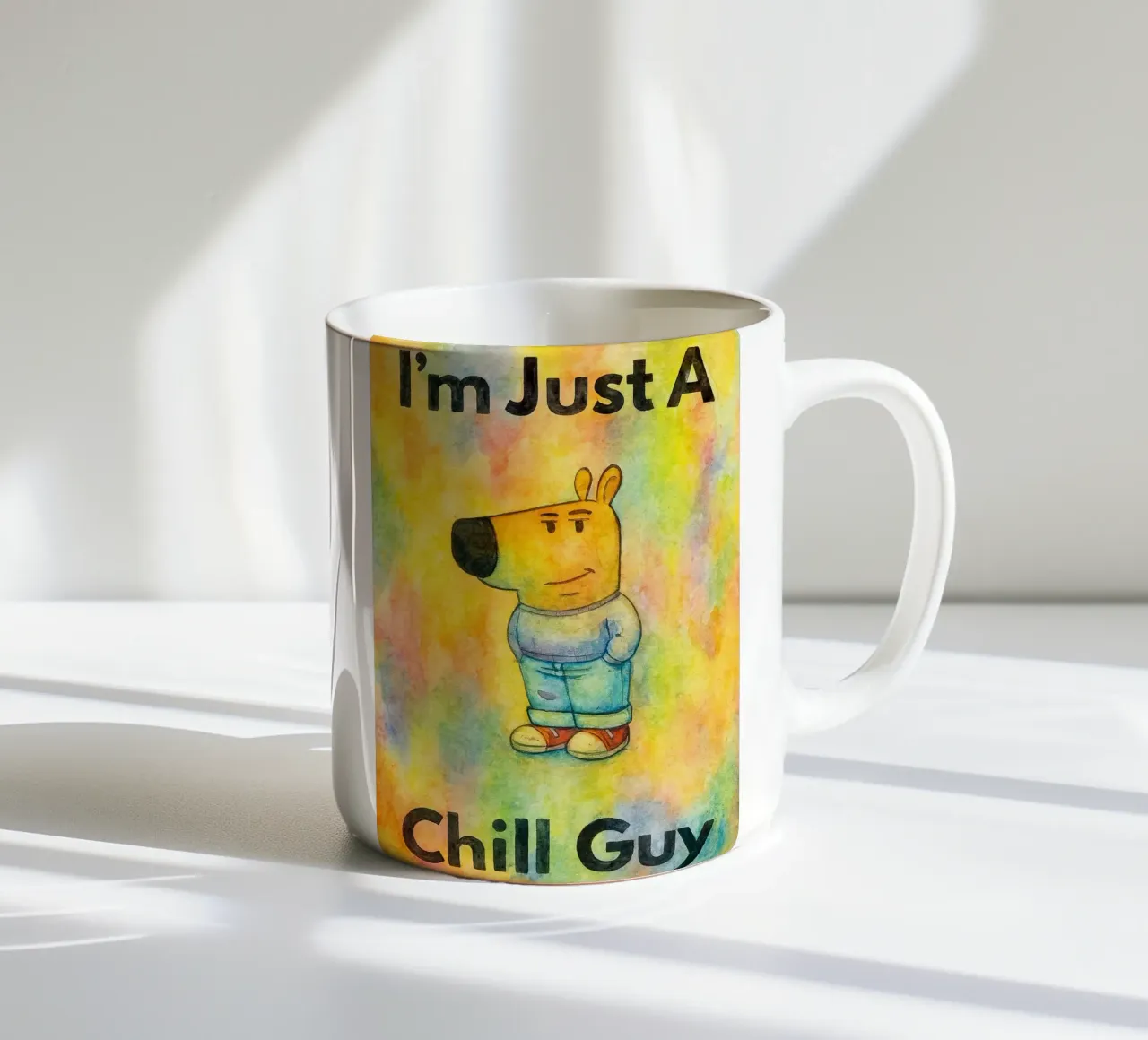 sono solo un ragazzo tranquillo tazza in ceramica da kadilans