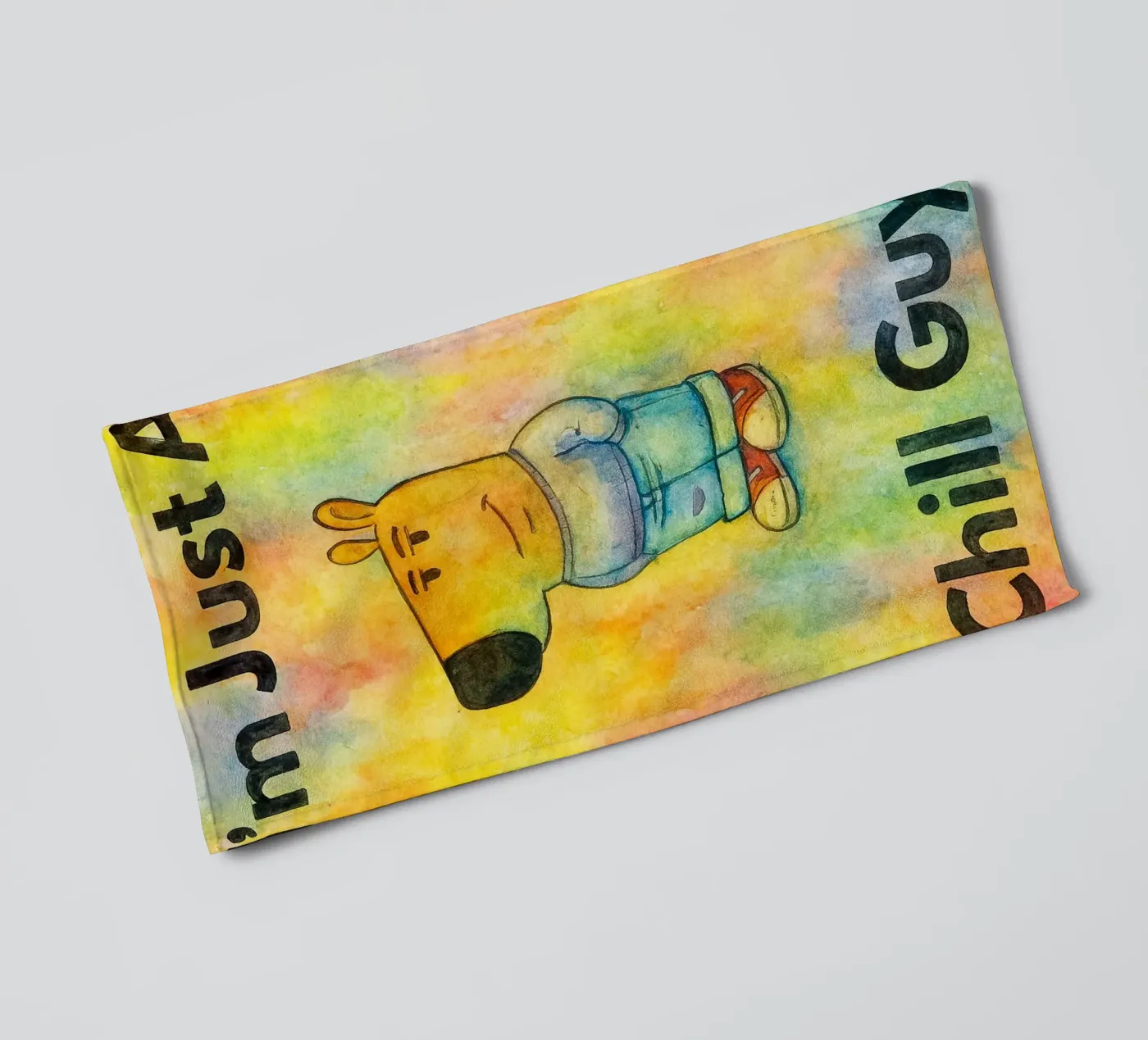 im just a chill guy asciugamano da bagno da kadilans