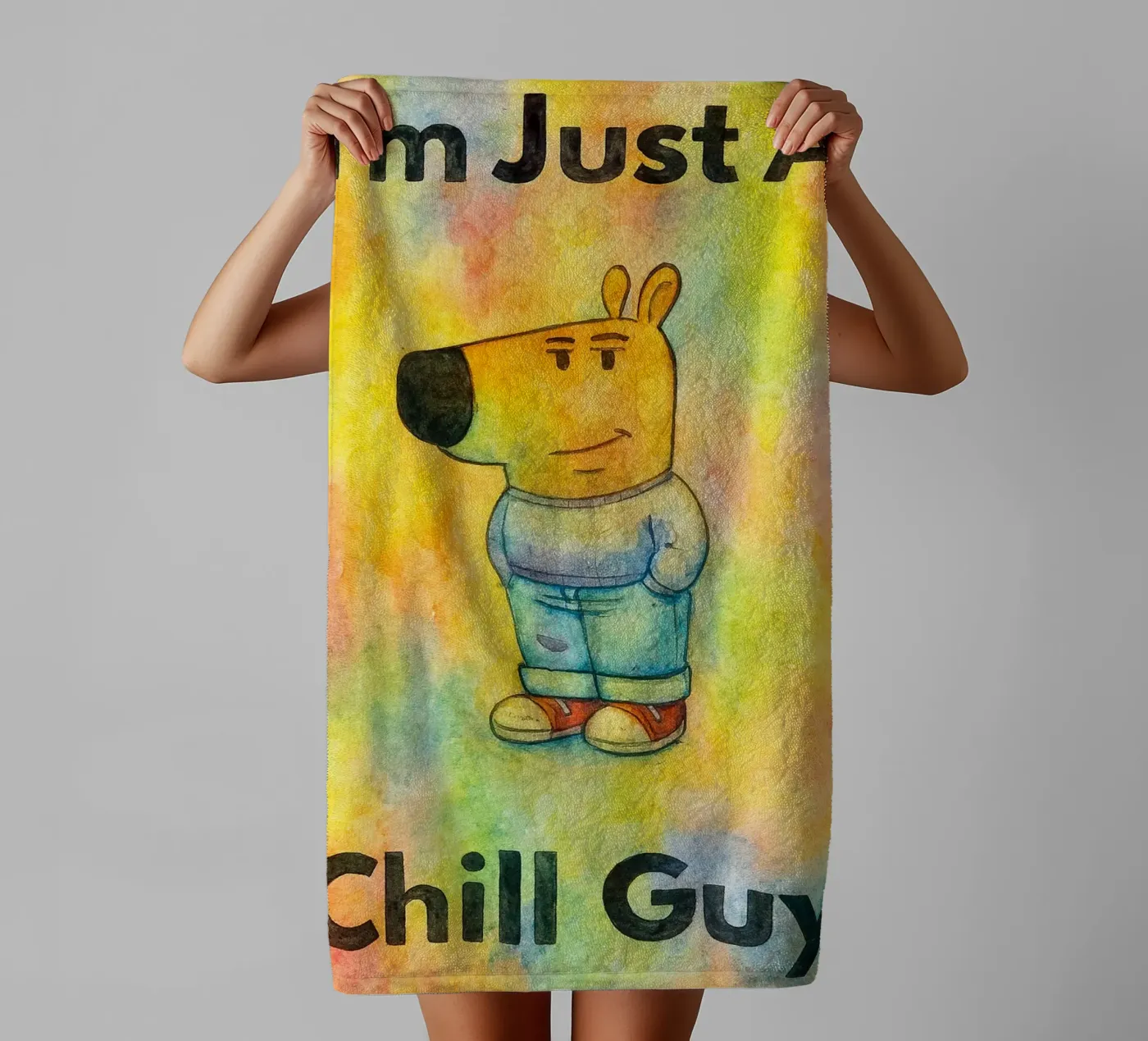 im just a chill guy asciugamano da bagno da kadilans