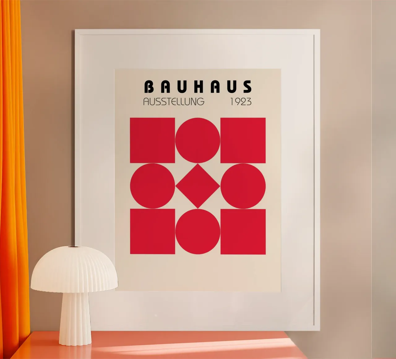 Bauhaus 1923 - Poster forme geometriche poster con telaio in legno da Casa Calm