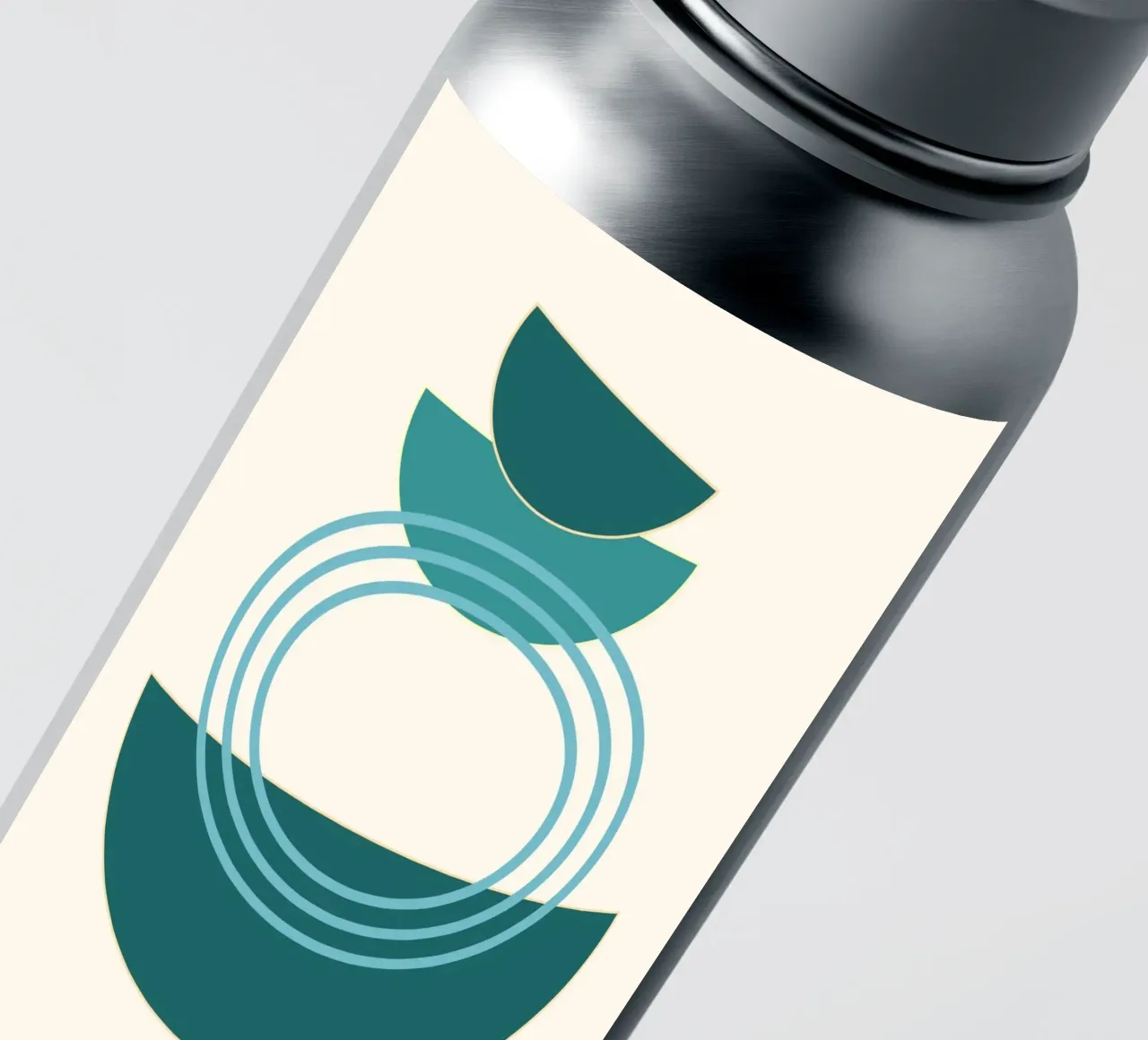 Abstract circles - Modern semi-circle design sticker by Casa Calm