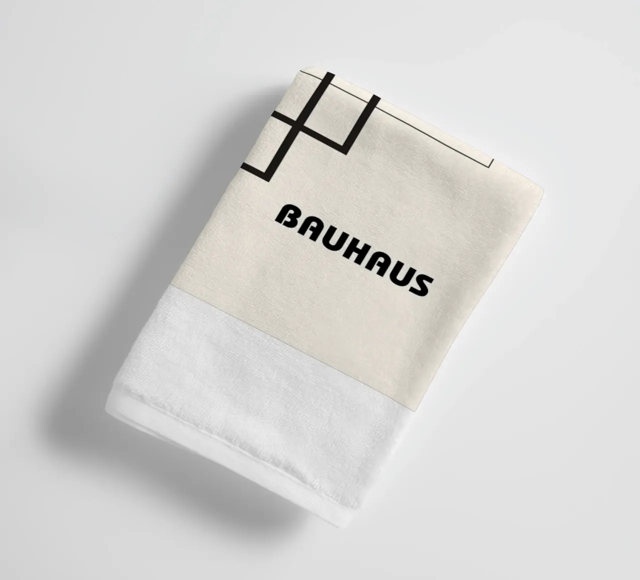 Bauhaus Line Art - Abstract Geometry Modern towel by Casa Calm