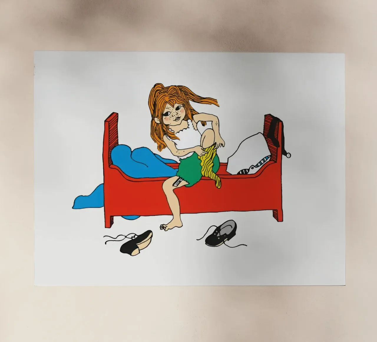 Pippis Morgenroutine Backlit Folie von Earl Beeman