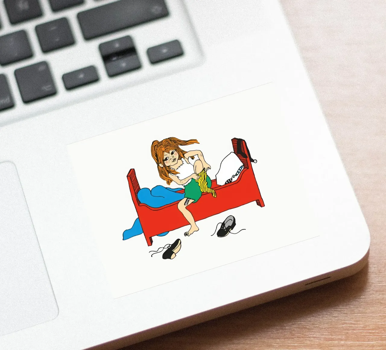 Pippis Morgenroutine Sticker von Earl Beeman