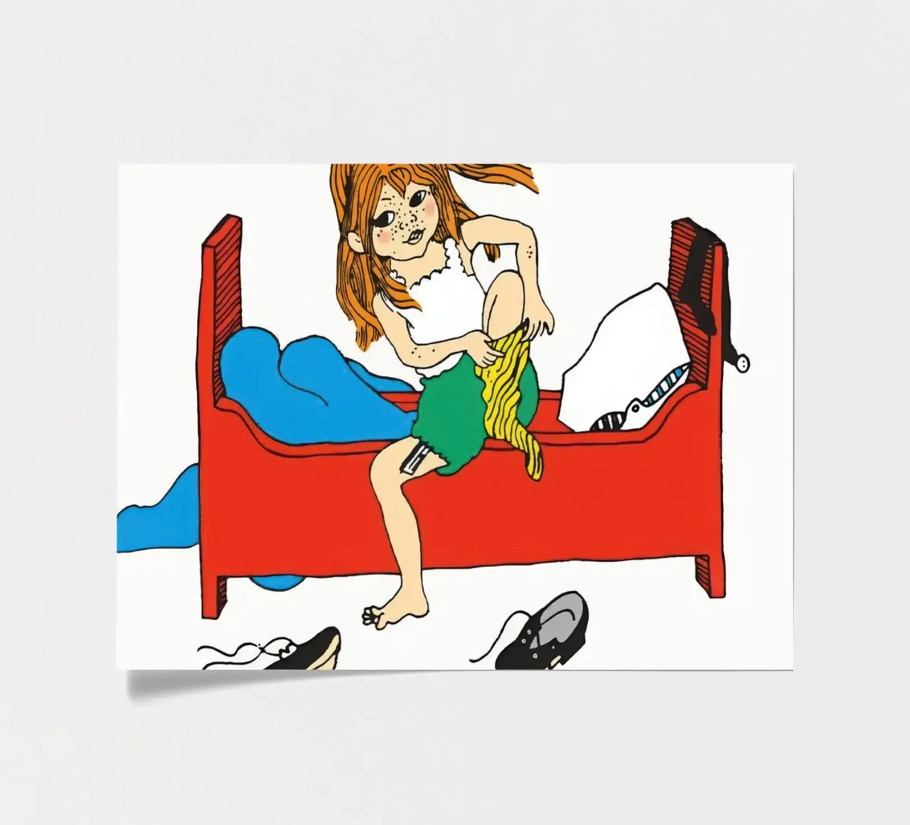 Pippis Morgenroutine Stickerbogen von Earl Beeman