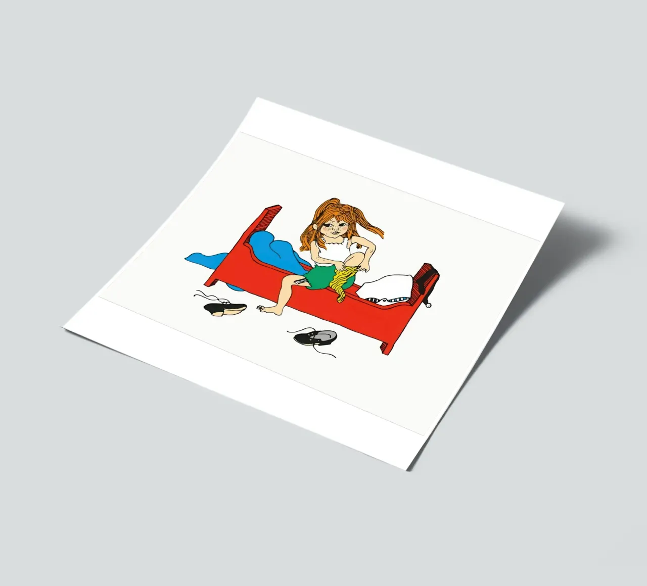 Pippis Morgenroutine Stickerbogen von Earl Beeman