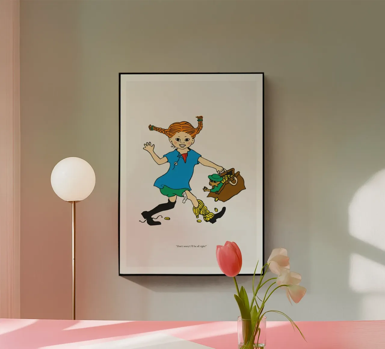Pippi is All Right acrylic glass by Earl Beeman