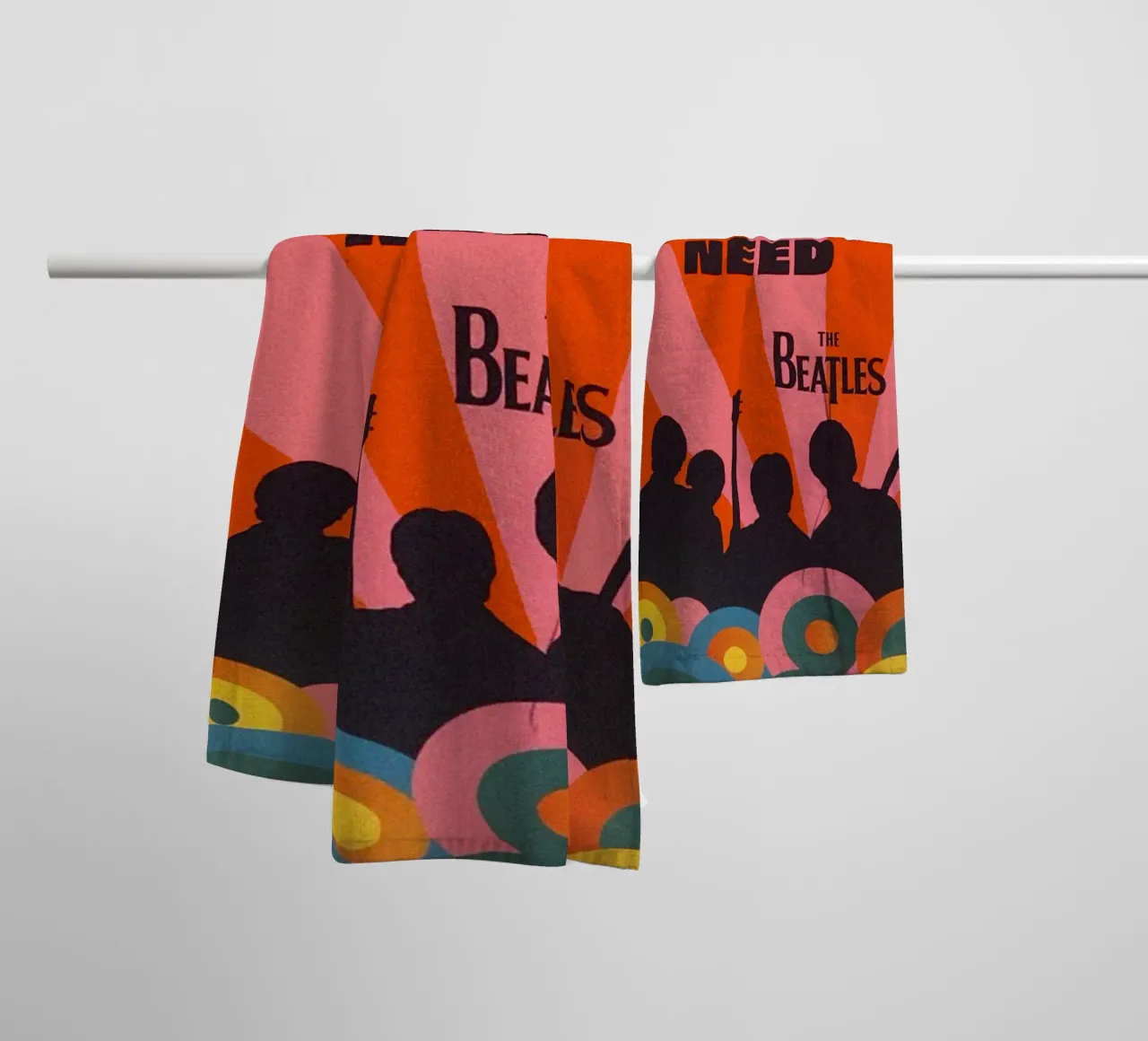 Get Back To Beatles towel by nabcu