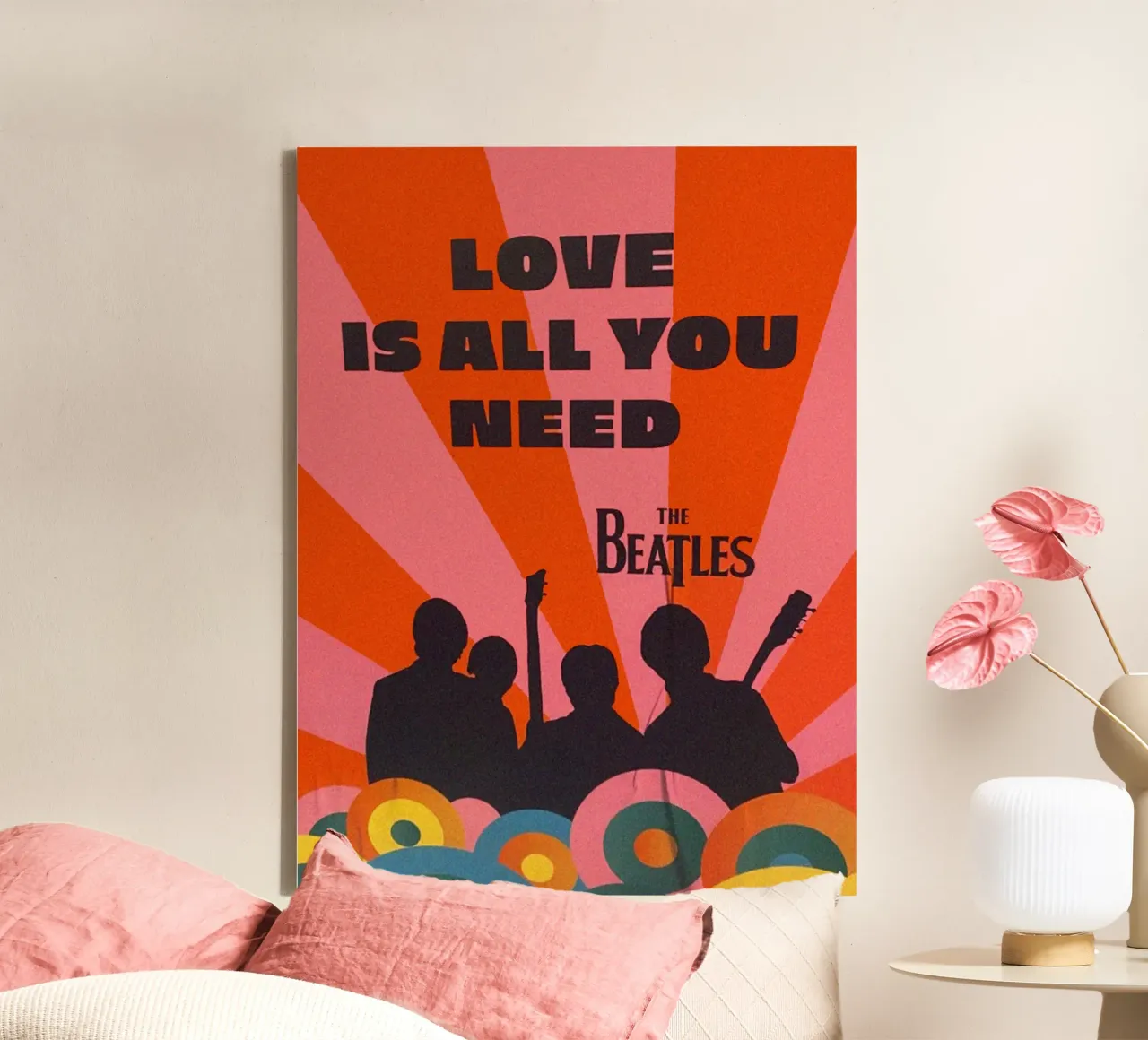Torna ai Beatles tela con Cornice a cassetta da nabcu