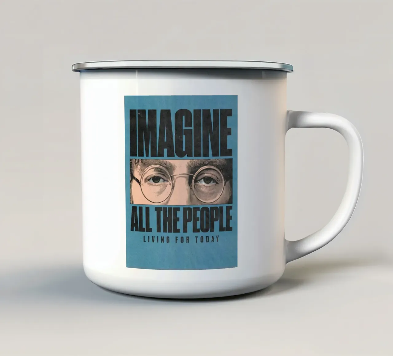 I Beatles prendono il sopravvento tazza in smalto da nabcu