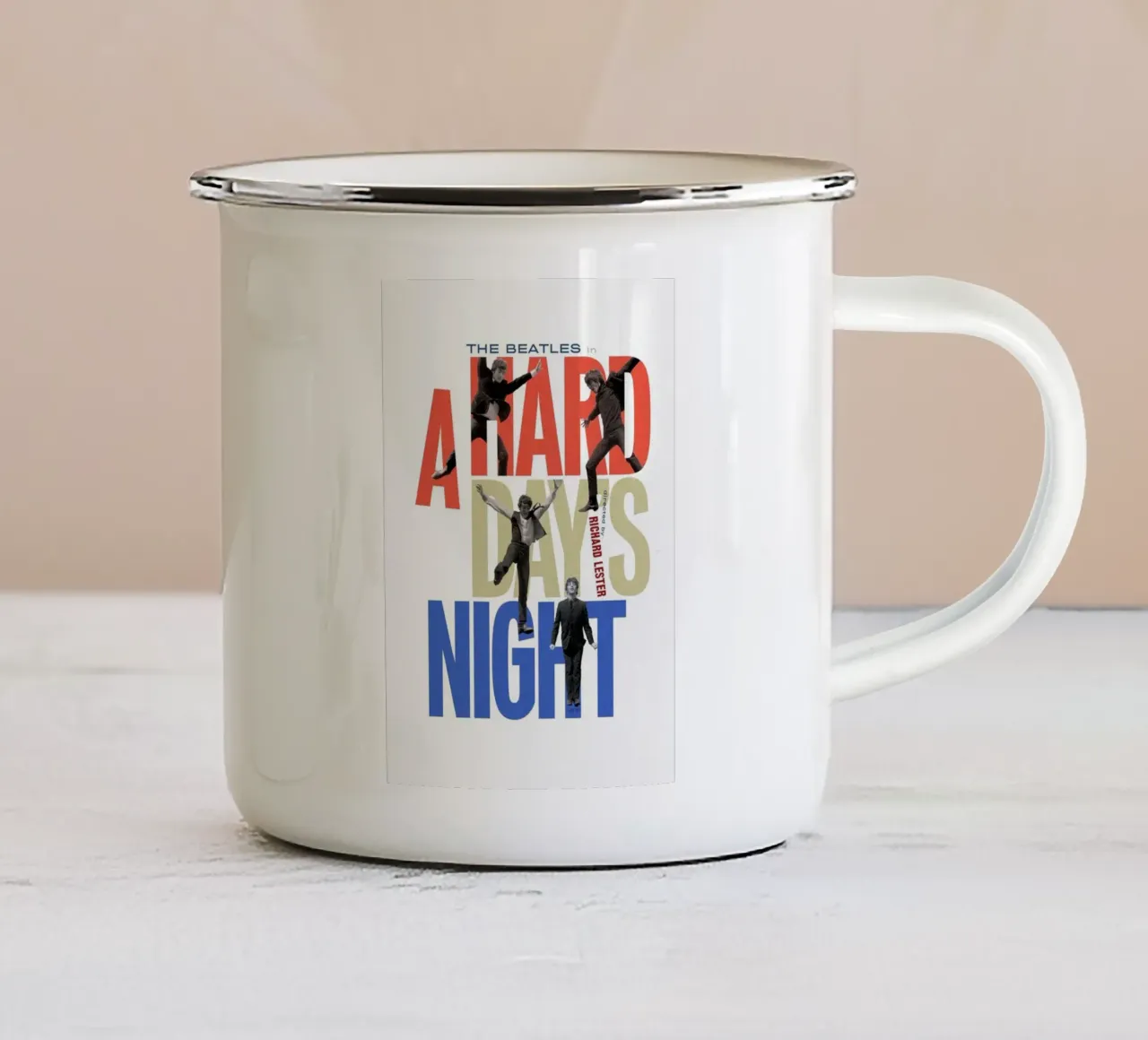 Il ritmo continua tazza in smalto da nabcu