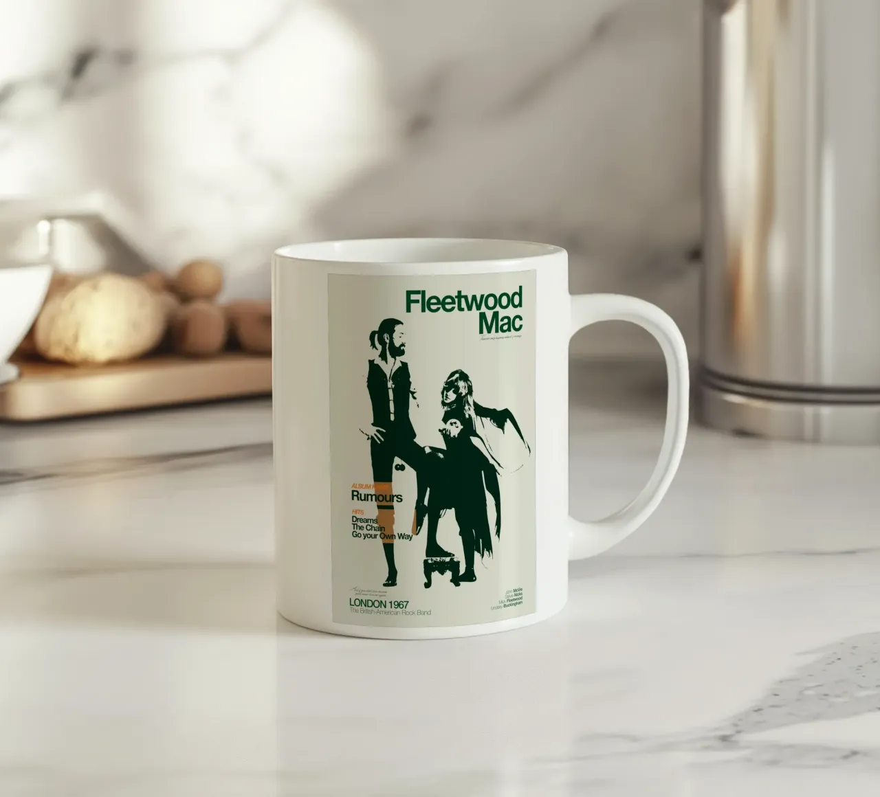 Rumours Album Fleetwood Mac tazza in ceramica da mbapesartur