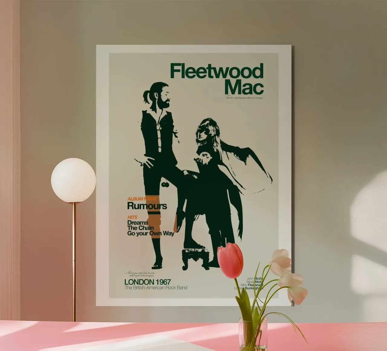Rumours Album Fleetwood Mac alluminio dibond da mbapesartur