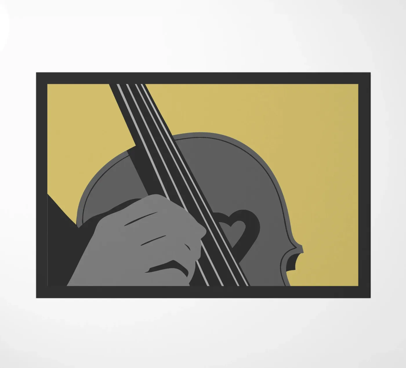 Playing the Violin doormat by MUSIC EDITION