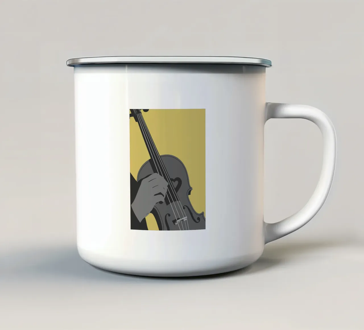 Suonare il violino tazza in smalto da MUSIC EDITION