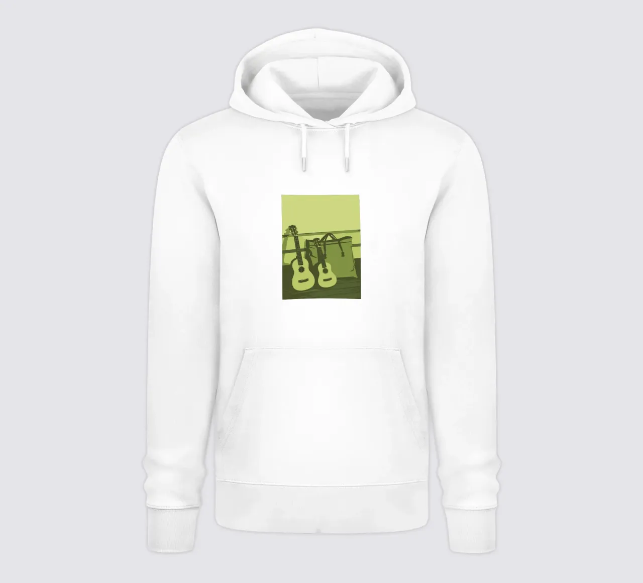 Due chitarre felpa con cappuccio da MUSIC EDITION