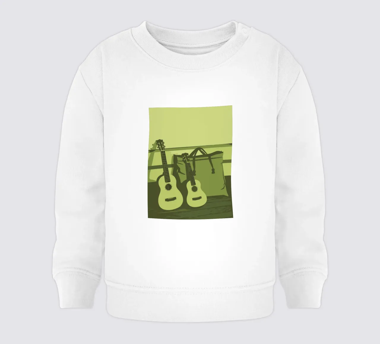 Due chitarre felpa neonato da MUSIC EDITION