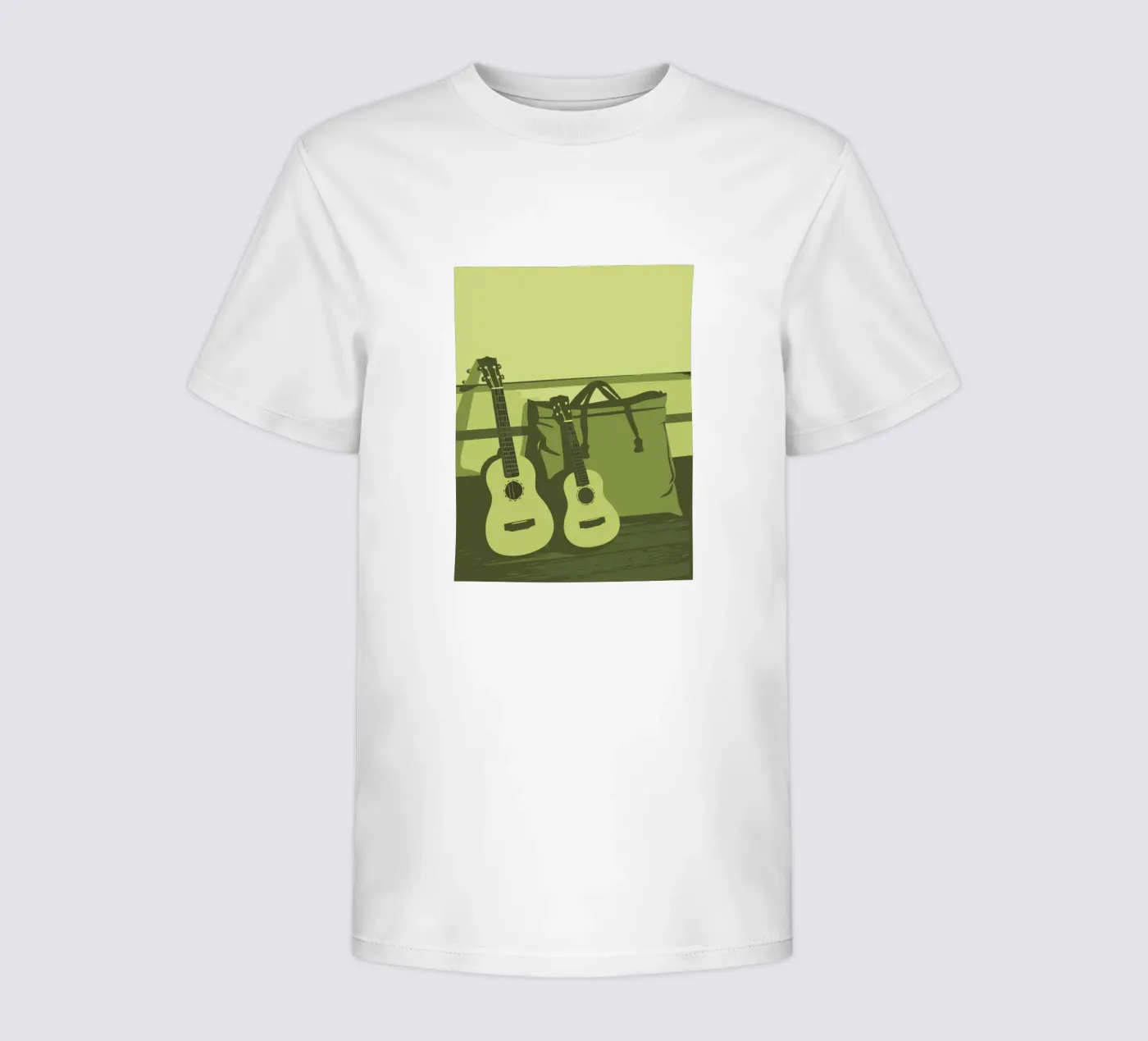 Twee gitaren kinder t-shirt van MUSIC EDITION