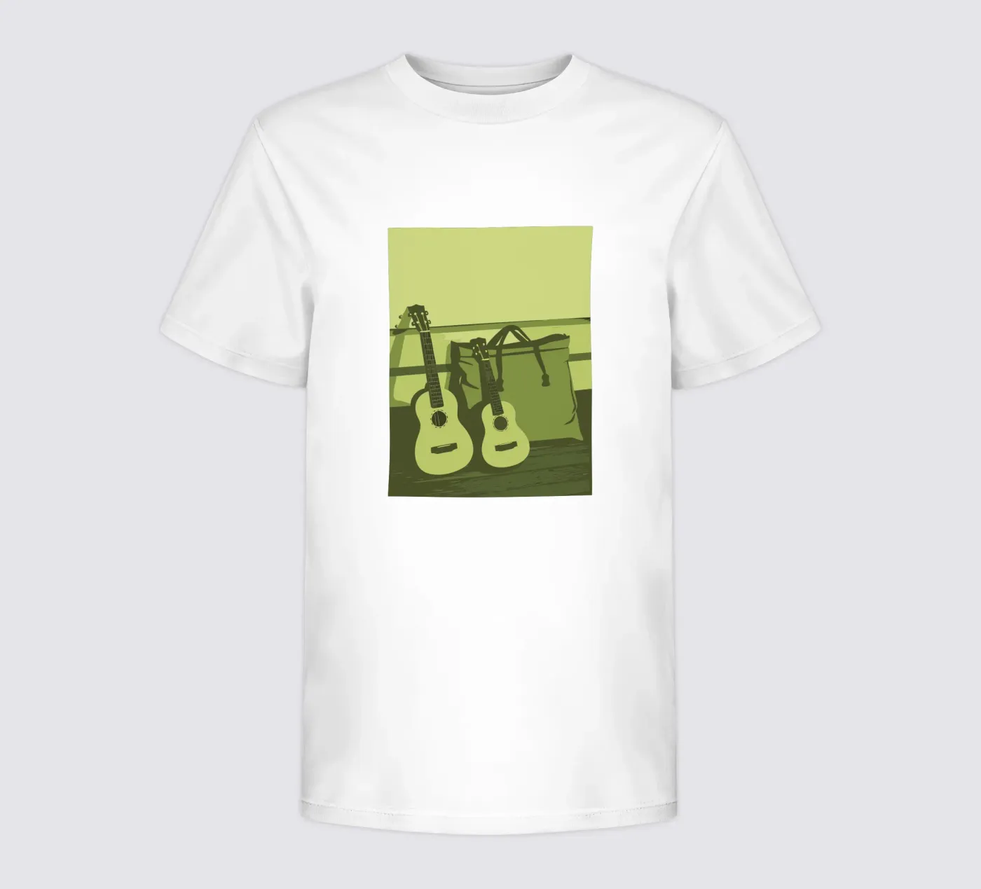 Twee gitaren kinder t-shirt van MUSIC EDITION