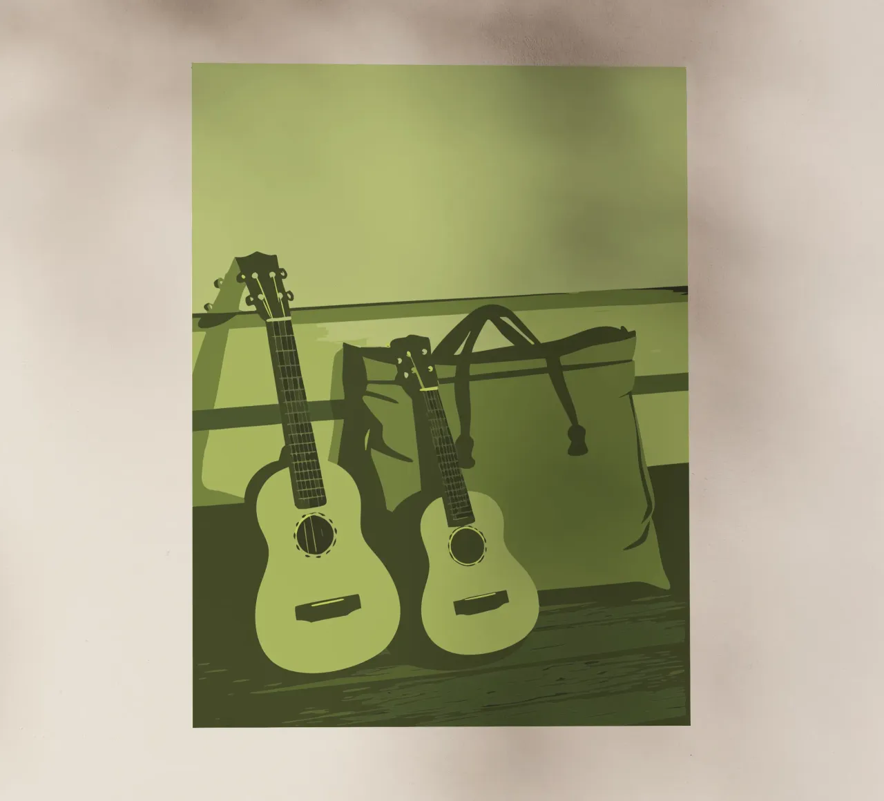 Due chitarre pellicola backlit da MUSIC EDITION